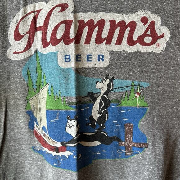 Hamms Beer Gray Tshirt Mens Size XXL EUC - Picture 4 of 7